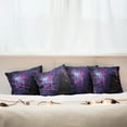 thumbnail image 3 of Ambesonne Galaxy Throw Pillow Cover 4 Pack, Mother Nebula View, 16", Purple Black Blue, 3 of 6
