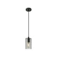 thumbnail image 4 of Innovations Lighting  Crown Point -  1 Light 7" Cord Hung Pendant Clear/Matte Black, 4 of 4