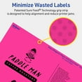 thumbnail image 5 of Avery Printable Rectangle Labels, Neon Magenta, 3" x 7", 240ct, 5 of 11