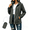 Dark Gray, variant on Zylanna Women Packable Rain Jackets Windbreaker, Waterproof Adjustable Hem & Hooded Lightweight with Pockets Travel Outdoor Casual Daily Raincoat Black