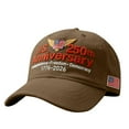 thumbnail image 2 of U.S. 250th Anniversary Commemorative Hat - Adjustable Retro Washed Patriotic Baseball Cap with 250 Years Print, Tribute Cap for Men Women, Brown, 2 of 9