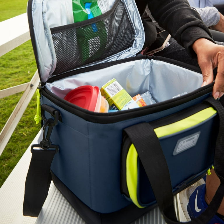 Coleman Soft Cooler 16 Cans Spider Mum Blue Insulated with