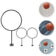 thumbnail image 3 of Soporte de pared multifuncional para balones de baloncesto (3 unidades). Incluye expositor y soporte para balones., 3 of 7