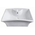 thumbnail image 1 of American Imaginations 23.75-in. W 1 Hole Ceramic Top Set In White Color - Overflow Drain Incl. AI-127, 1 of 1
