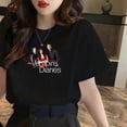 thumbnail image 1 of T-shirt en Coton Vampire Diaries pour Femmes et Filles, Décontracté, Harajuku, Col Rond, Manches Courtes, Mode Urbaine, Graphique pour Dames, Été, T-shirt pour Femme, 1 of 1