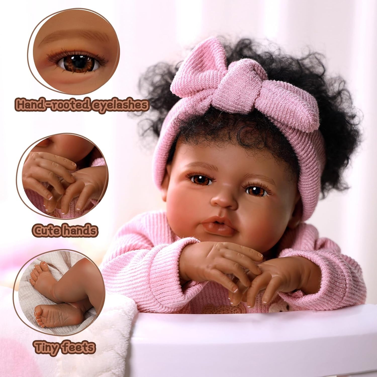 RSG Lifelike Reborn Baby Dolls 17 inch Baby Dolls Full Body Cloth Real Life Baby Dolls with Gift Box for Kids Age 3+