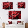 thumbnail image 4 of Designart "Red Poinsettias landscape II" Floral Floater Framed Wall Decor, 4 of 7