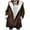 Brown-A-womens sherpa jackets, variant on Dazajoo Winter Coats for Women 2025 Plus Size Fleece Jacket Horn Button Hoodie Coats Casual Sherpa Outerwear,Khaki,S