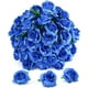 thumbnail image 1 of 50 Piezas De Mini Flores De Rosa Artificial Azul Oscuro 3cm, 1 of 5