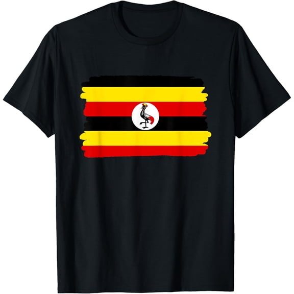 men and women can wear,Uganda Flag T-Shirt