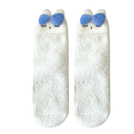 

Qxutpo Womens Socks Coral Velvet Thickened Warm Sleep Loose Comfortable Floor Socks