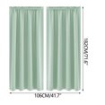 thumbnail image 3 of Isvgxsz Blackout Curtains for Bedroom - Thermal Insulated Room Darkening Rod Pocket and Back Tab Window Curtains for Living Room, 1 Window Curtain Panels, 42x71 Inch, 3 of 4