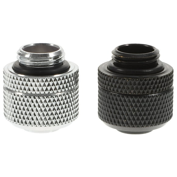 2 Pcs Raccords de Compression de Refroidissement par Eau Connecteurs de Tube Filetage PC Raccords G1/4
