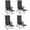 Black, variant on Outsunny Folding Patio Chairs, Outdoor Recliner with Footrest, Black