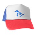 thumbnail image 3 of CafePress - Great Lakes - Adjustable Unisex Printed Trucker Hat with Mesh Back, 3 of 11