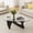 35"D/0.32" Glass Thickness: Elegant Black, variant on Cottinch Morden Coffee Table, 35" x 24.8" x16.1" Tempered Glass Top for Living Room Bedroom, Black
