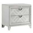thumbnail image 3 of Furniture of America Avea Adult Modern 2-Drawer Nightstand, White, 3 of 8