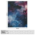 thumbnail image 4 of BCIIG Galaxy Blanket Outer Space Universe Nebula Gifts Presents for Kids Boys Men Women Girls for Birthday ChristmasSoft Cozy Lightweight Plush Flannel Fleece Throw Blanket  50x60in, 4 of 6