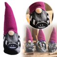 thumbnail image 5 of Clearance | Set of 4 Knitted Gnome Plush Figure with Witch Hat for Halloween Tabletop Decor, 5 of 5
