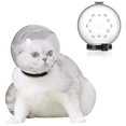 thumbnail image 1 of Capuche de Chat en Forme de Boule Anti Morsure Respirant Transparent Masque Anti Léchage Tête Couverture de Protection, 1 of 5
