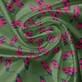 thumbnail image 7 of Ambesonne Ladybugs Valance & Curtain, Mosaic of Dame Beetle Art, 55"x30", Fern Green and Magenta, 7 of 7
