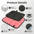 thumbnail image 4 of Pink Donut Glaze Cute Foldable Seat Cushion for Bleachers, Stadium Seats, Camping & Outdoor Events, Portable Lightweight Pad with Carabiner, 4 of 6