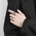 thumbnail image 2 of AMERTEER Finger Ring Dress Up Retro Unique Trend Vintage Elegant Irregular Open Ring, 2 of 5