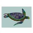 thumbnail image 2 of Psychedelic Cutting Board, Sea Turtle Colorful Ornamental Style Tattoos on Animal Art Work, Decorative Tempered Glass Cutting and Serving Board, Large Size, Purple Orange Pink, by Ambesonne, 2 of 5