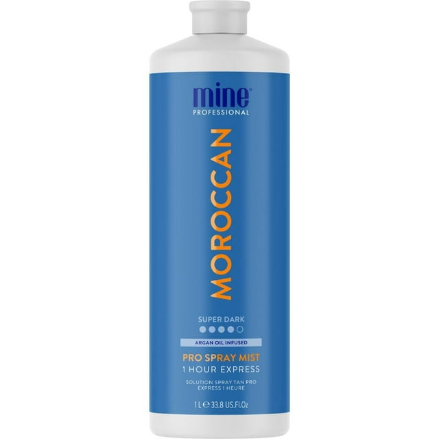 Solución bronceadora en aerosol MineTan Moroccan 1L, vegana, ultra hidratante
