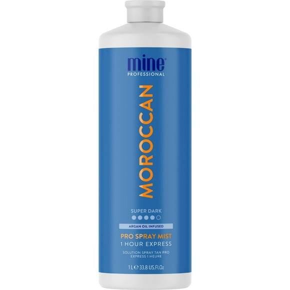 Solución bronceadora en aerosol MineTan Moroccan 1L, vegana, ultra hidratante