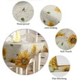 thumbnail image 5 of Waterproof Tablecloth Rustic Farm Floral Sunflowers and Bees Vintage Lettering Texture Table Clothes for Rectangle Tables, Indoor Outdoor Table Cover for Parties, Wedding, Dinner Table - 60x84 Inch, 5 of 6