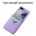 thumbnail image 2 of Allytechgroup Stylish Galaxy Z Flip 3 Case Wallet, Shockproof Phone Case for Samsung Galaxy Z Flip 3 Convenient and Functional Zipper Pocket Case with Detachable Crossbody Shoulder Strap, Purple, 2 of 14