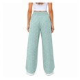 thumbnail image 5 of Wevis Women Elastic High Waist Gingham Wide Leg Pants, Loose Plaid Palazzo Trousers with Side Pockets Casual Daily Bottoms, 5 of 6