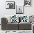 thumbnail image 2 of nygtbtfer Pillow Set of 2 Red White Statue of Liberty Throw for Home Sofa Couch Office White, 2 of 7