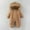 Coffee, variant on Baby Winter Jumpsuit Fleece Lined Hooded Romper with Faux Fur Collar Warm Outfit for Cold Weather Cozy 1 Piece Snowsuit for Toddler Boys Girls(Coffee,6-9 Months)