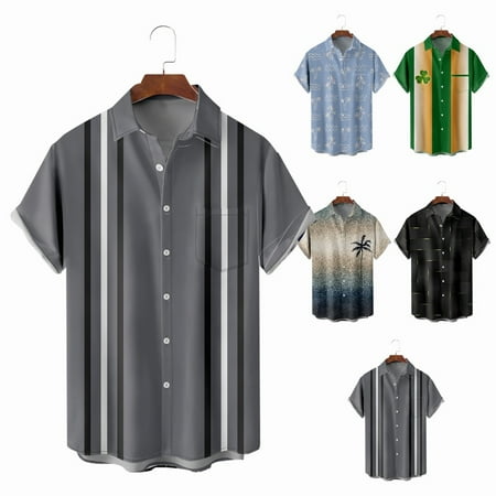 

Men s Women s Graphic Hawaiian Shirt Printed Retro Bowling Shirts Up to 8XL