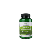 Swanson White Willow Bark Extract - Promotes Joint Support and Muscle Relief - Standardized to 15% Salicin - Natural Supplement with No Stomach Irritation - (120 Capsules, 500mg Each)