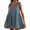 Light Blue, variant on ZZwxWA Womens V Neck Sleeveless Mini Dress Summer Casual Pleat Beach Sundress Loose Fit Swing Flowy 2025 Vacation Dresses
