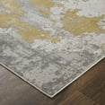 thumbnail image 2 of 5' X 8' Ivory Gold And Gray Abstract Stain Resistant Area Rug, 2 of 9