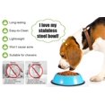 thumbnail image 4 of Podinor Cuencos De Acero Inoxidable Para Perros, Comida Y Agua, Antideslizantes, Apilables, Platos Para Cachorros Para Perros Pequeños, Medianos Y Grandes (Paquete De 2), 4 of 5