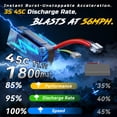 thumbnail image 5 of DEERC 8618 1/16 Fast Brushless RC Cars for Adults, Max 56mph, 2 3S Lipo Batteries Electric Off-Road Waterproof RC Truck,4X4 High Speed Remote Control Car, All Terrain RC Truggy for Boys, 5 of 8