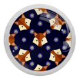 thumbnail image 1 of 4PCS Round Fox Cabinet Fluorescence Knob Glowing in the Dark Furniture Drawer Pulls Handle with Screws, 1 of 5