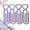 Black Purple, variant on 4pcs Diamond Art Canvases Roller Clips, Large Paper Clip Holder for Diamond Painting, Canvas & Paint Paperclips for 5D DIY Art, Plastic Paper Needle for Diamond Art Kits for Adults