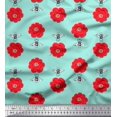 thumbnail image 1 of Soimoi Crepe Silk Fabric Floral & Bee Insects Print Sewing Fabric Yard 42 Inch Wide, 1 of 3