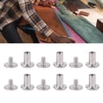 thumbnail image 1 of 100 Sets Stainless Steel M2 Flat Round Head Rivet and Screw Set Easy to Use Rustproof for Leather Crafts Clothing and More, 1 of 7