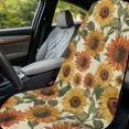 thumbnail image 4 of XYZCANDO Sunflower Pattern Washable Car Seat Towel Cover, Sweatproof Breathable Non-Slip Car Seat Protector Towel for Trucks Van SUV, 4 of 10