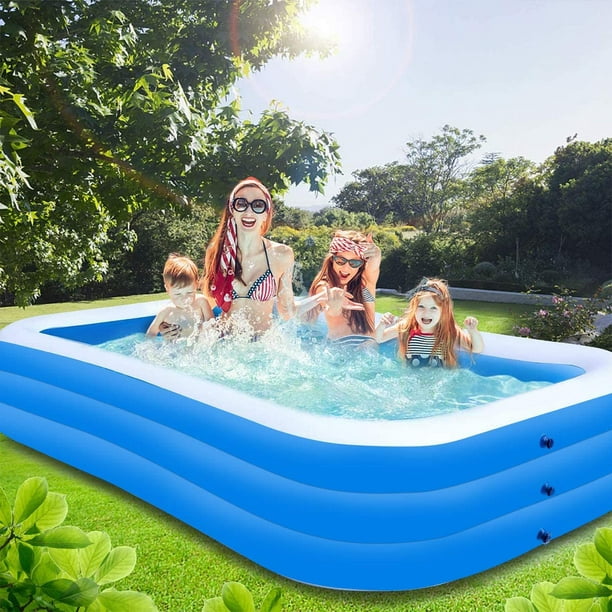 Piscine gonflable portable en PVC pour la famille, jouets pour enfants,  jardin extérieur, piscines de grande