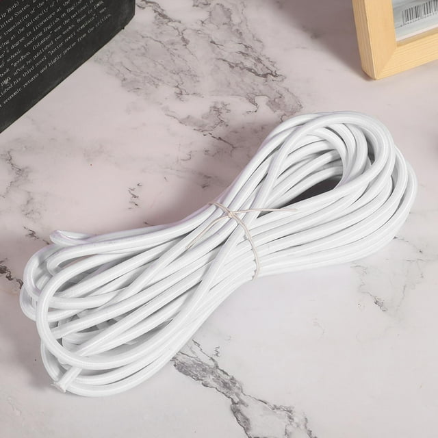 Polypropylene Fiber Round Elastic Rope, With Strong Elasticity 6mm 10m / 32.8ft Elastic Rope Cord, For Clothing Cuffs,Hem,Socks