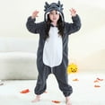 thumbnail image 5 of FYDUU Kids Jumpsuits Christmas Onesie Matching Family Outfit Zipper Long Sleeve Pajamas Soft Flannel Hooded Rompers One Piece Outfit 11-12 Years, 5 of 9