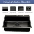 thumbnail image 3 of Mocoloo 30 by 22 Inch Stainless Steel Undermount Single Bowl Kitchen Sink, 3 of 8